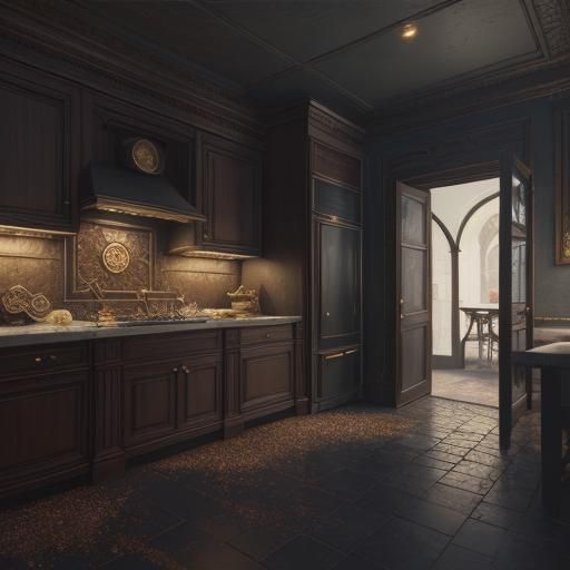 Delectable Chocolate Cookies in Detailed Matte Painting