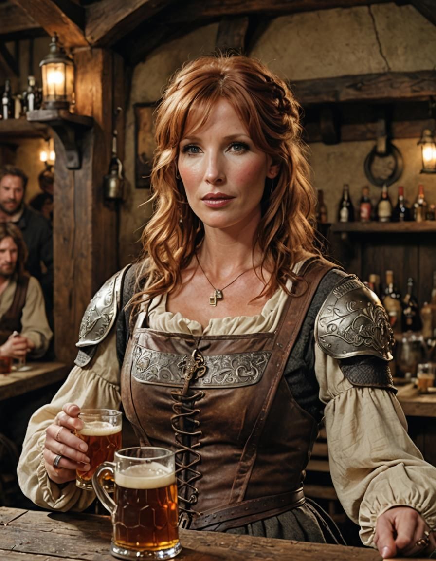 Kelly Reilly as Medieval Tavern Owner