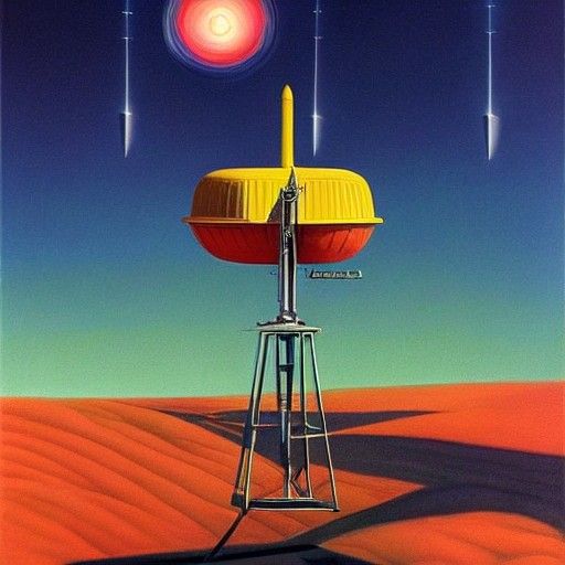 Communication Satellite Orbiting Earth: Hyperrealistic Matte...