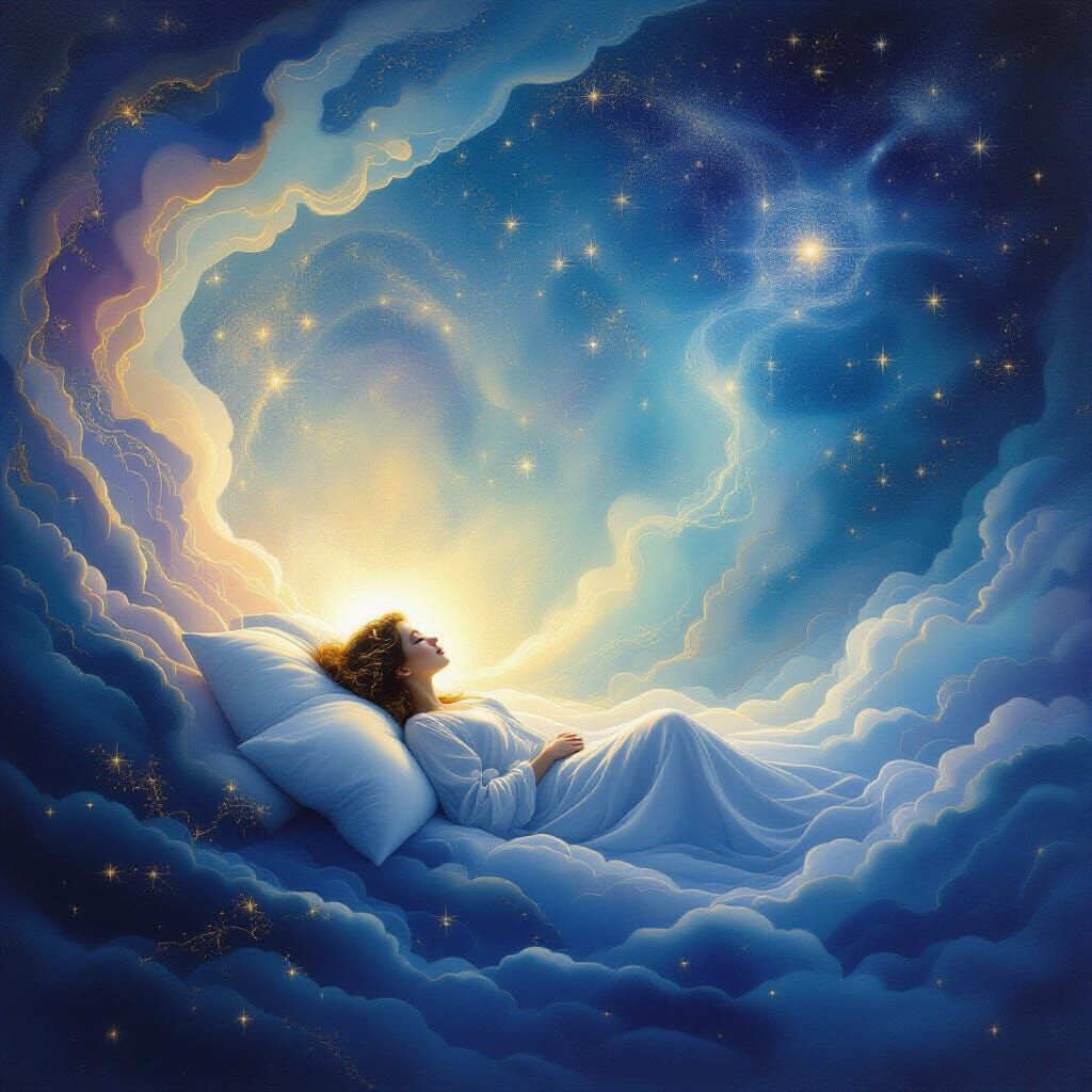 Ethereal Spirit Awakens in Cosmic Stillness