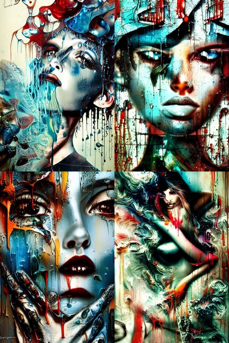 Surreal Liquid Water Painting in 8k Resolution