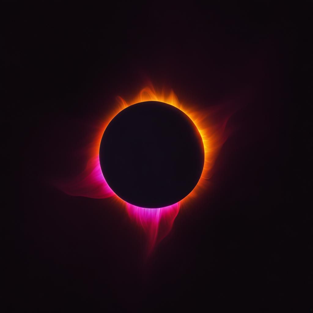 Solar eclipse neon wavelengths
