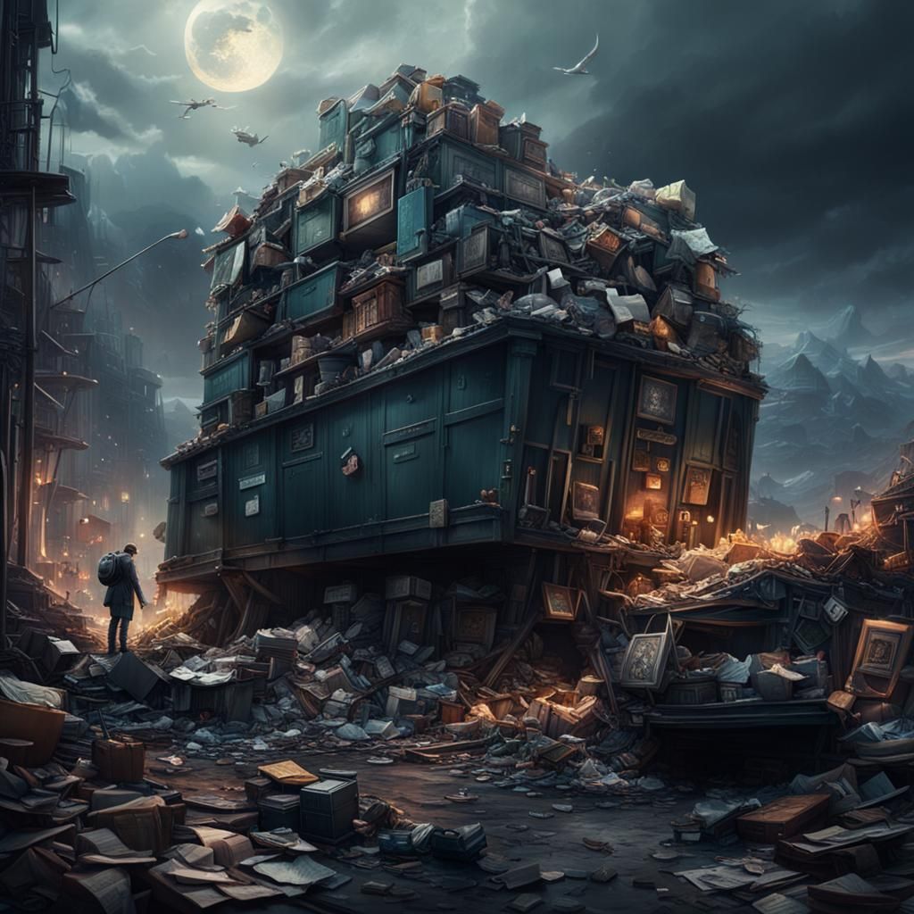 Epic Digital Painting: One Man's Treasure