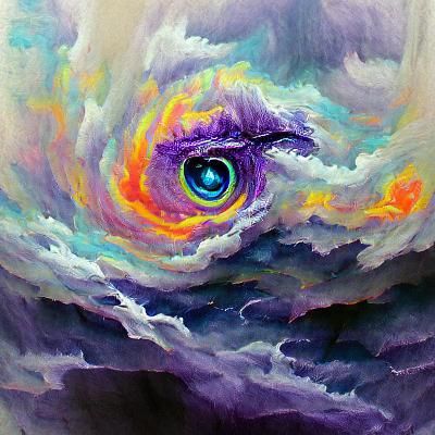 Gouache Painting: Eye of the Storm