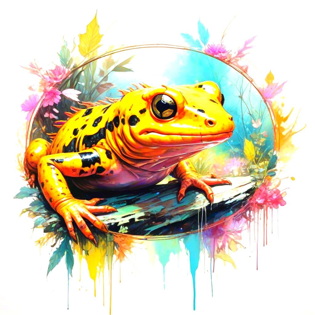 Dreamy Watercolour Landscape in Whimsical Style