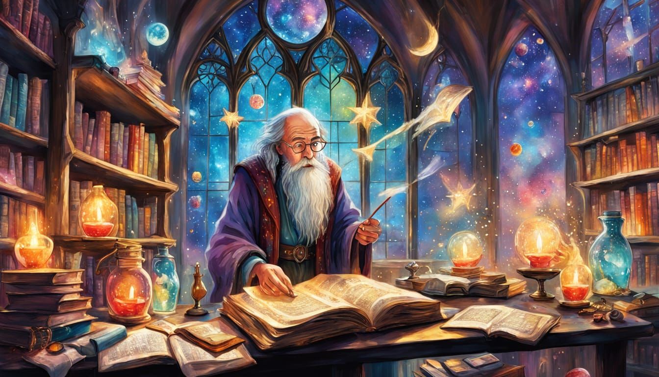A wise old wizard