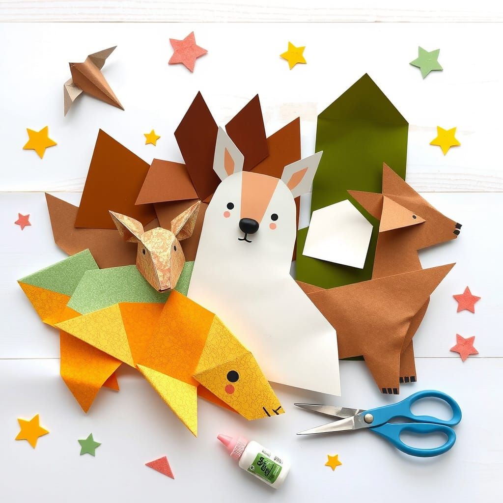 Whimsical Paper Play with Origami in Pastel Colors