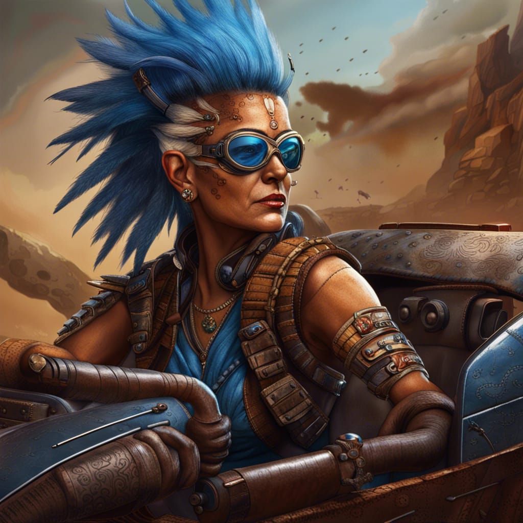 Armored Warrior in Rocket Launcher Car Combat