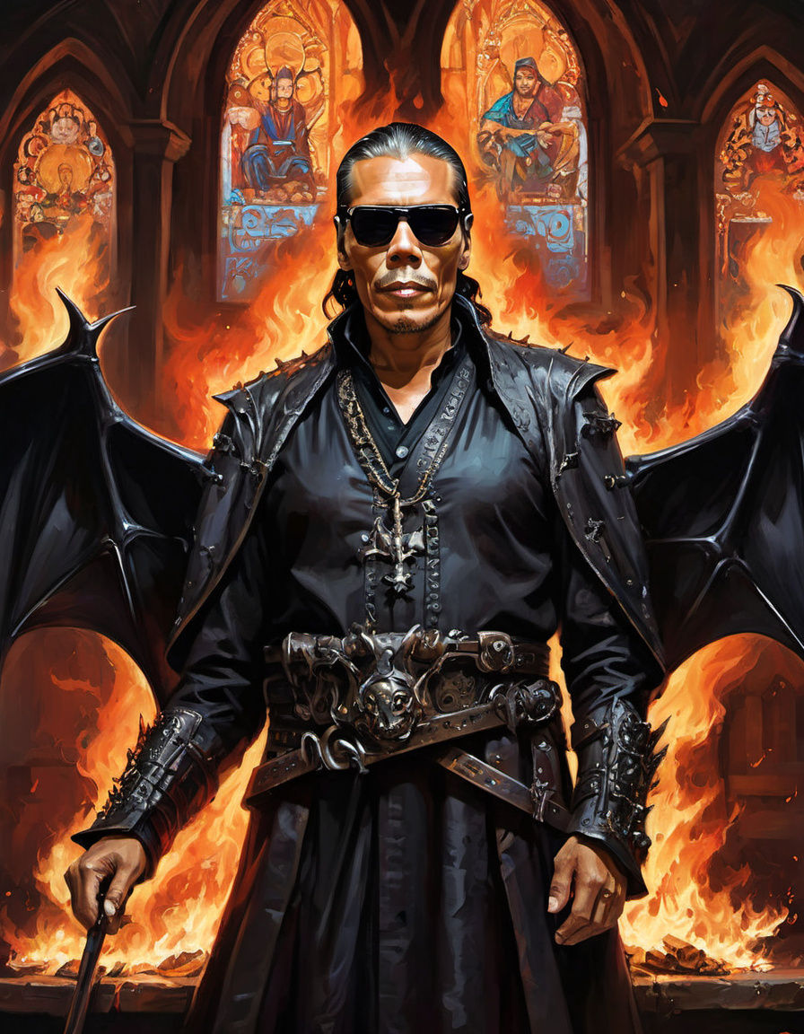 Medieval Demon in Infernal Splendor