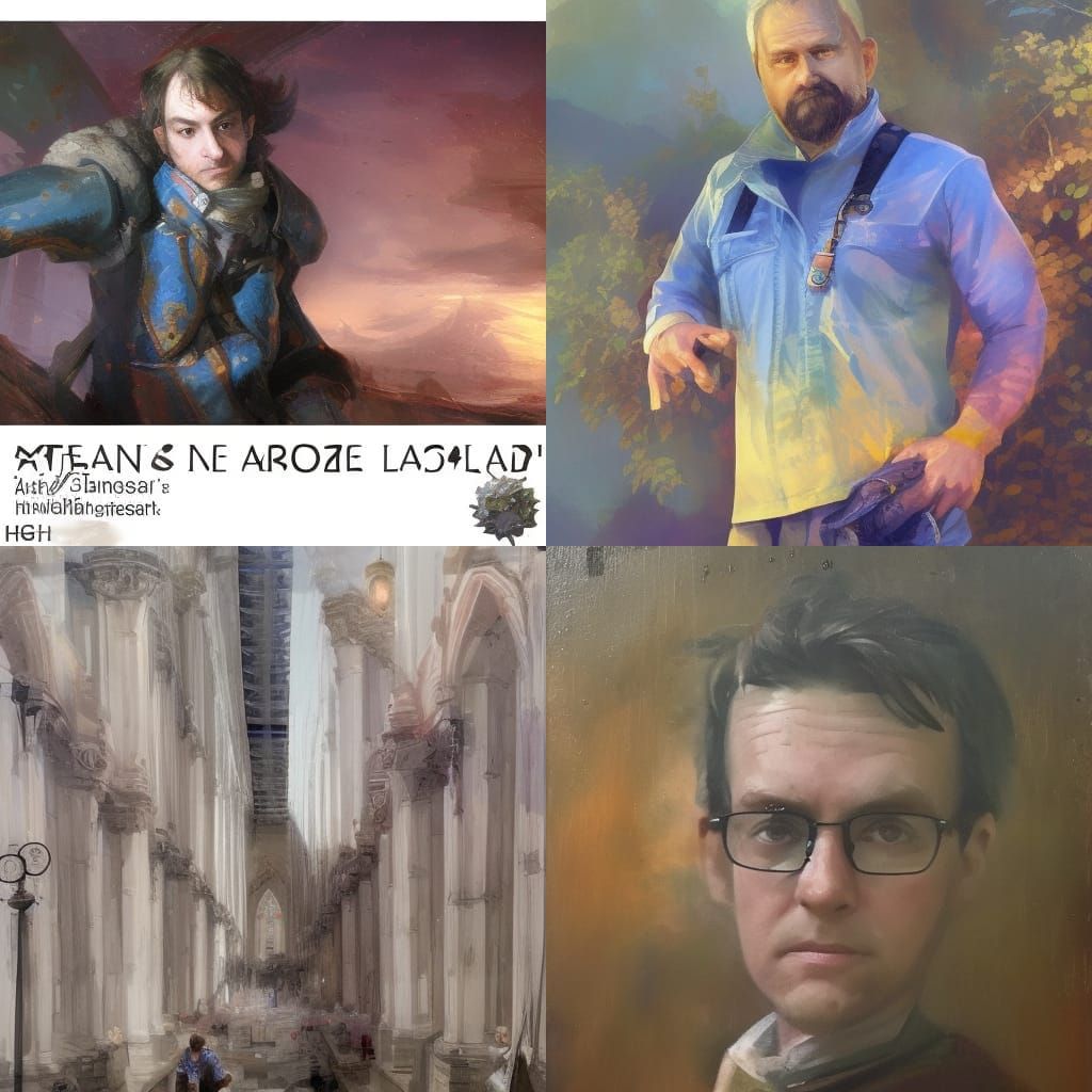 Stuart: Hyperdetailed Splash Art in Orange and Teal