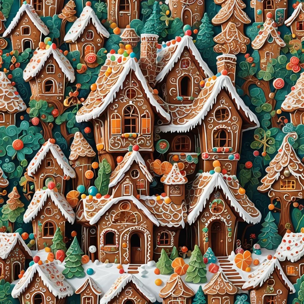 Gingerbread Nobleman's Fancy Gingerbread House