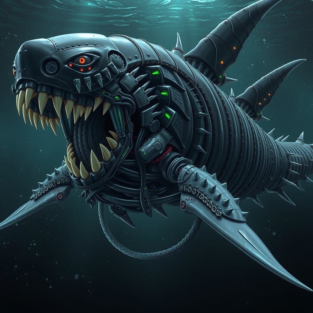 Biomorphic Horror Emerges from the Dark Ocean Depths in Cybe...