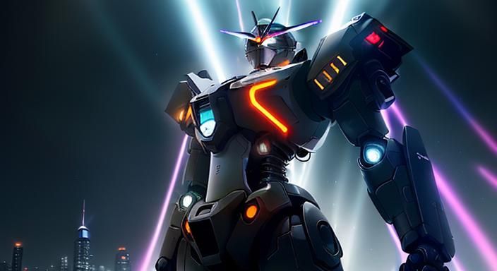 Griffon Robot Labor in Sci-Fi Metropolis