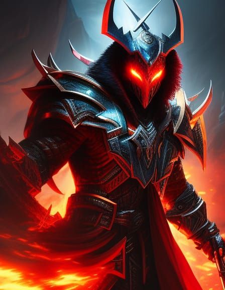 Shadowborn Lord of Destruction: Dark Fantasy Concept Art