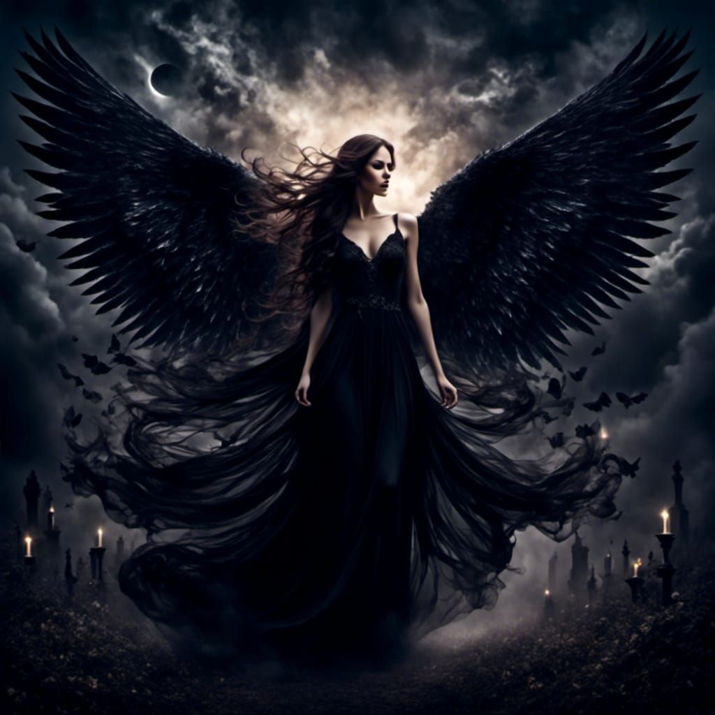 <lora:DarkStyle:1.0> <lora:LightStyles:1.0> Dark angel