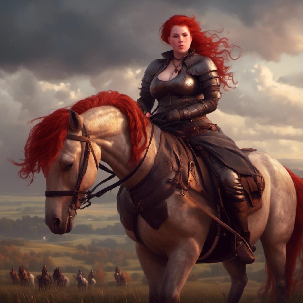 curvy horsewoman