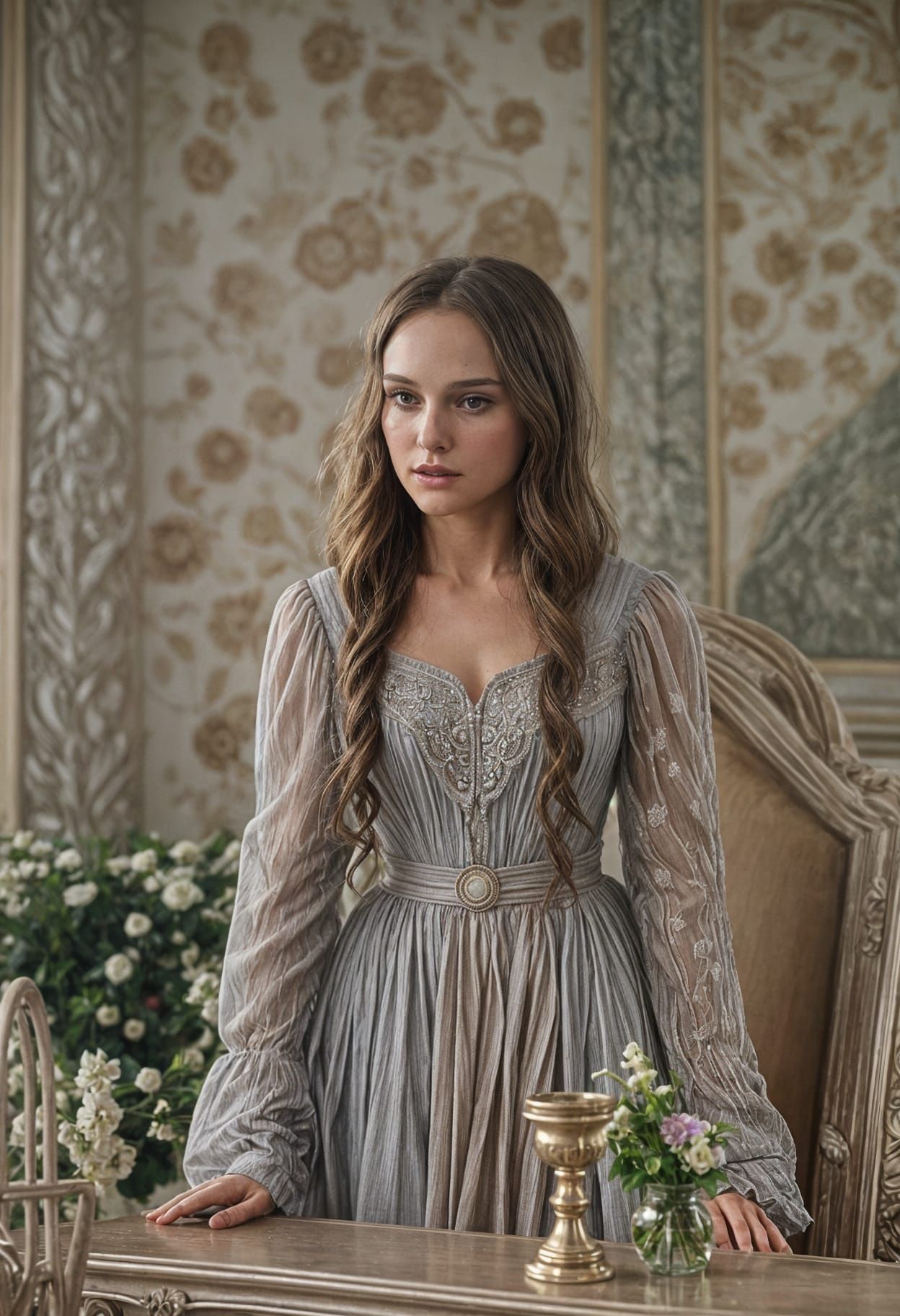 Natalie Portman as Tessa Gray in Victorian Era Attire
