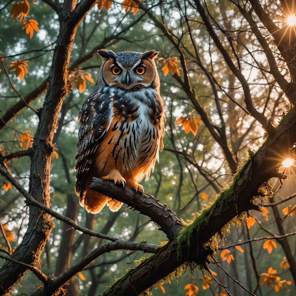 A gentle owl
