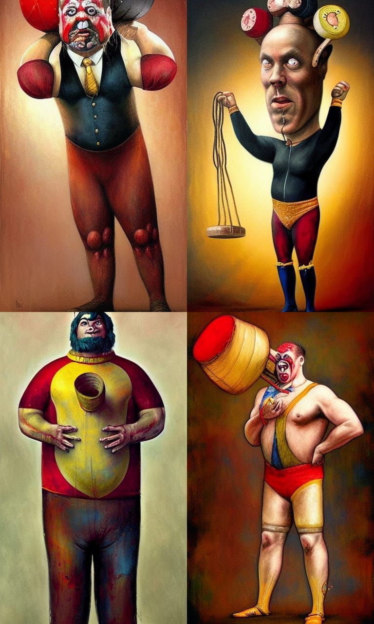 Circus Strongman in Esao Andrews Style