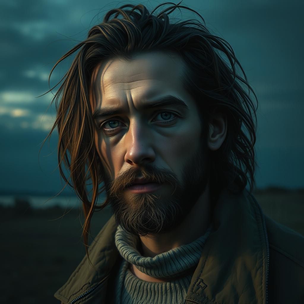 Hyper-detailed portrait in the style of Disco Elysium, 16k r...