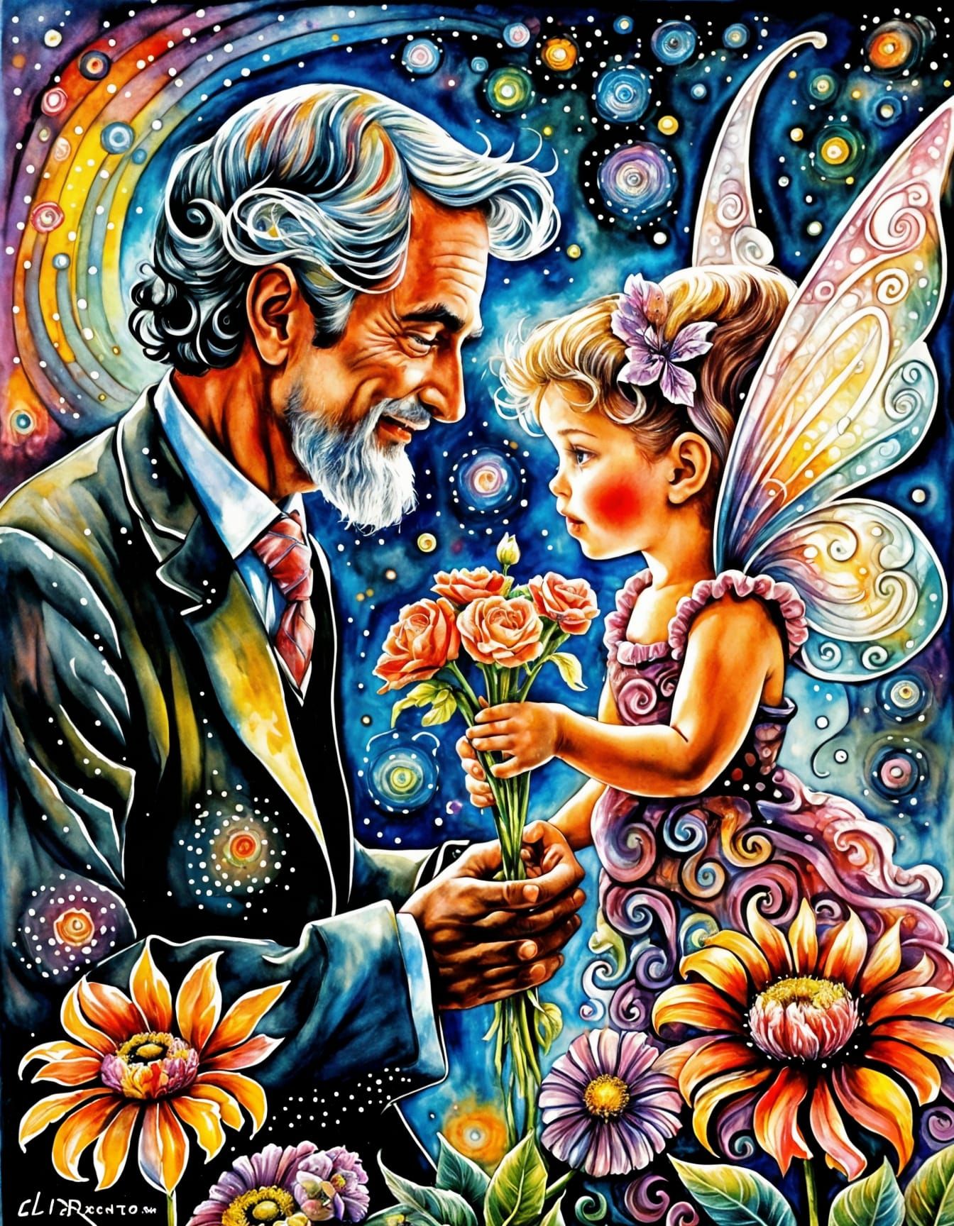 Fairy Toddler Gift: Watercolour Illustration