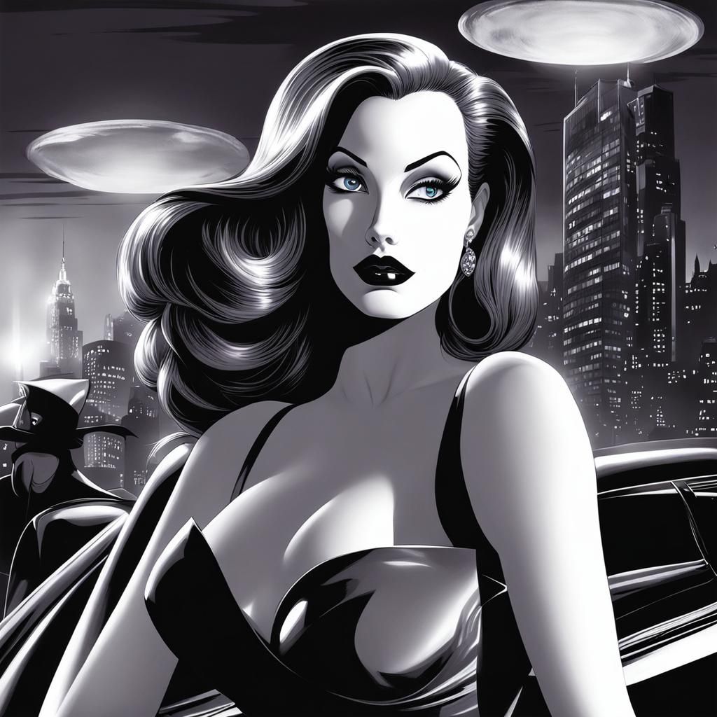 Jessica Rabbit Portrait in Pin-Up Style