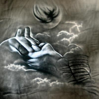 Classic Charcoal Drawing with Detailed Shading