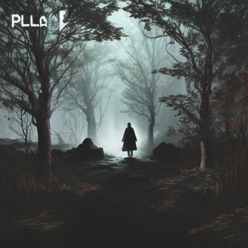 standing in the woods a large towering cloaked figure<lora:V...