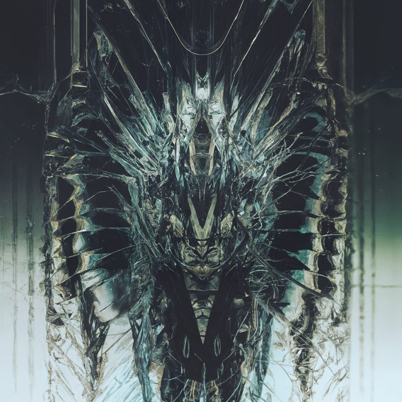 Surreal Ophanim Avatar in Bizarre Cyberpunk Style