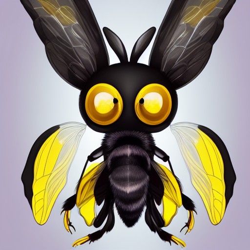 Flying Bumble-Bunny: A Cute Anime Hybrid Creature