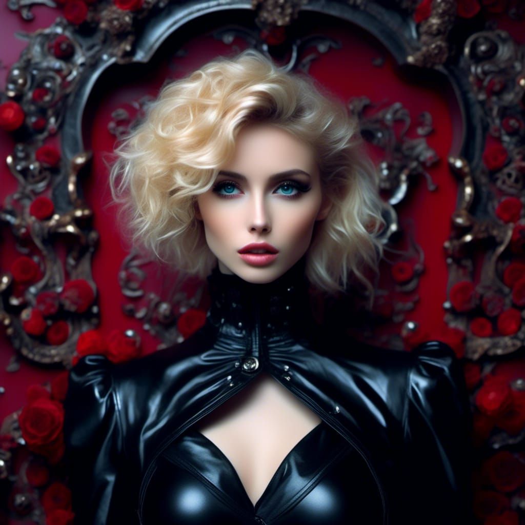 Dark Gothic Portrait of a French Woman