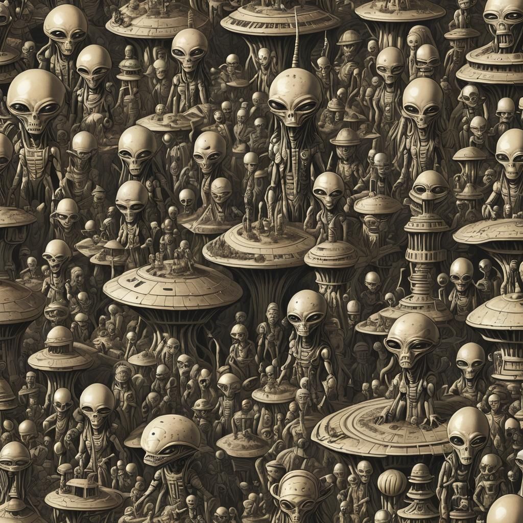 Alien Landscape of a Unique Civilization