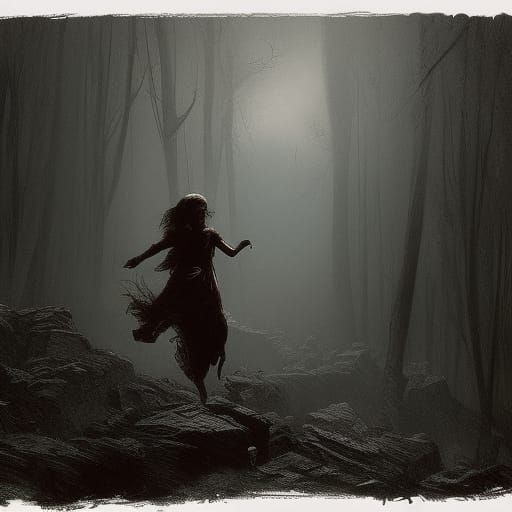 Child Escapes Monster: Horror Trail Cam Footage