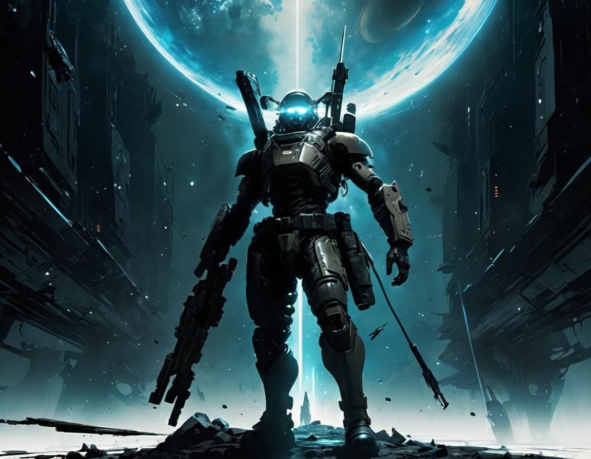 Extraterrestrial Hero Leaps Through Portal: Splash Art