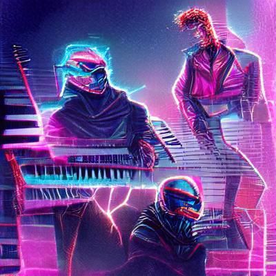 Synthwave Rock Band Live Performance