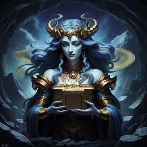 Pandora's Box: A Mythological Scene in High Definition