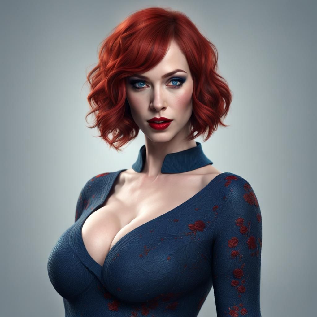 Realistic Photo of a Woman with Bold Features