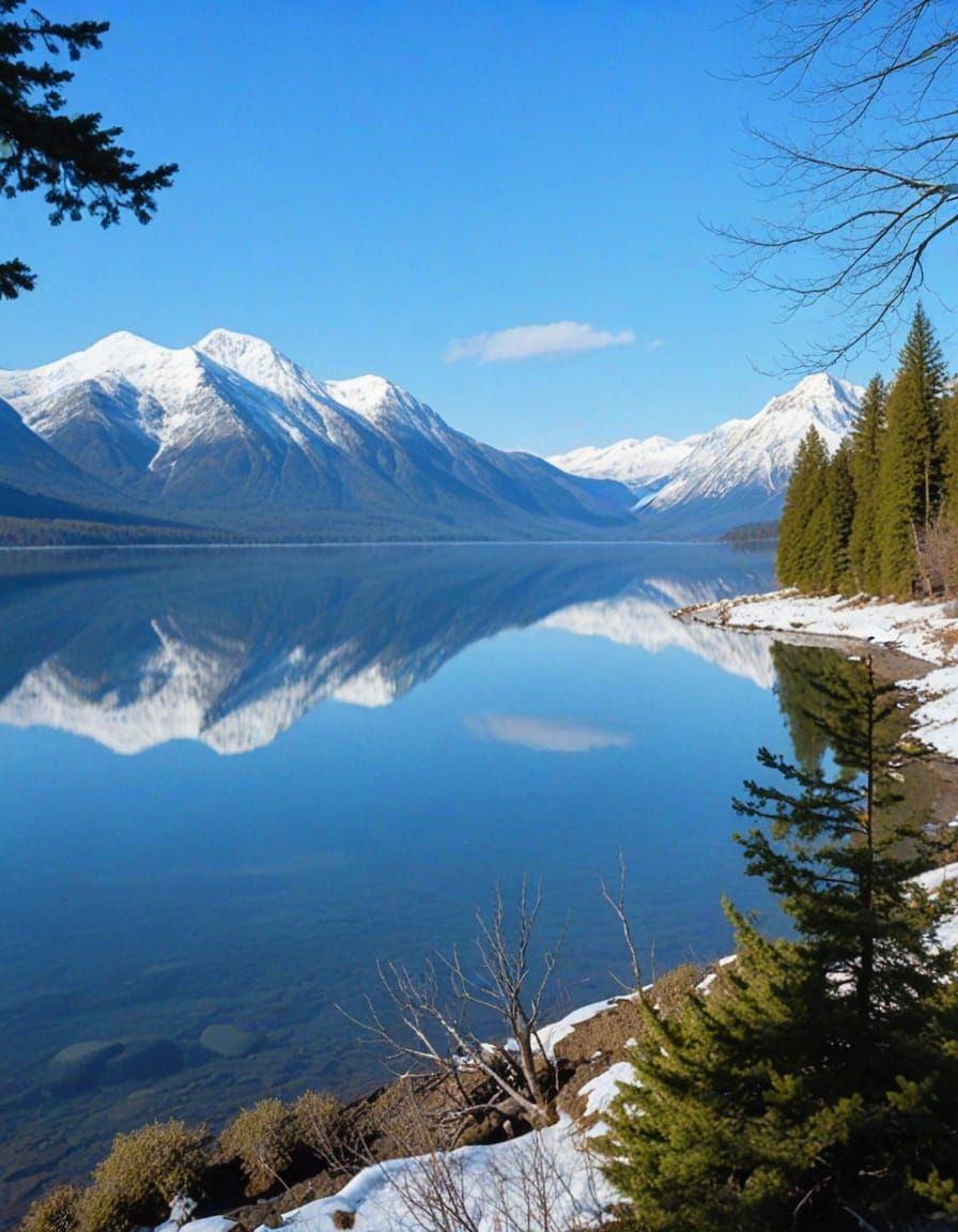 Vibrant Lake McDonald Landscape Photography
