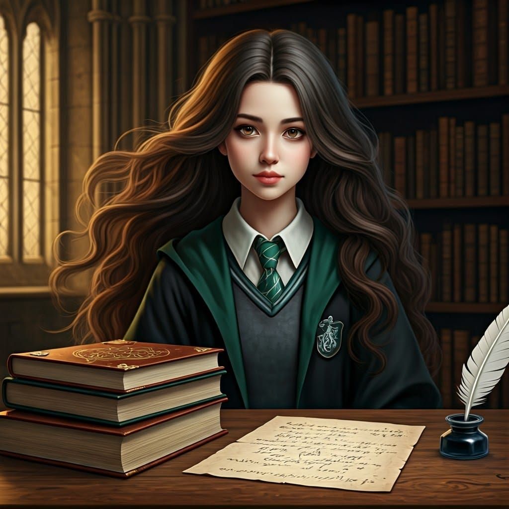 Slytherin Studying (Hogwarts Library - Marauders Era/Timeline)