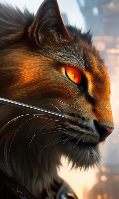 A very ruff alley cat