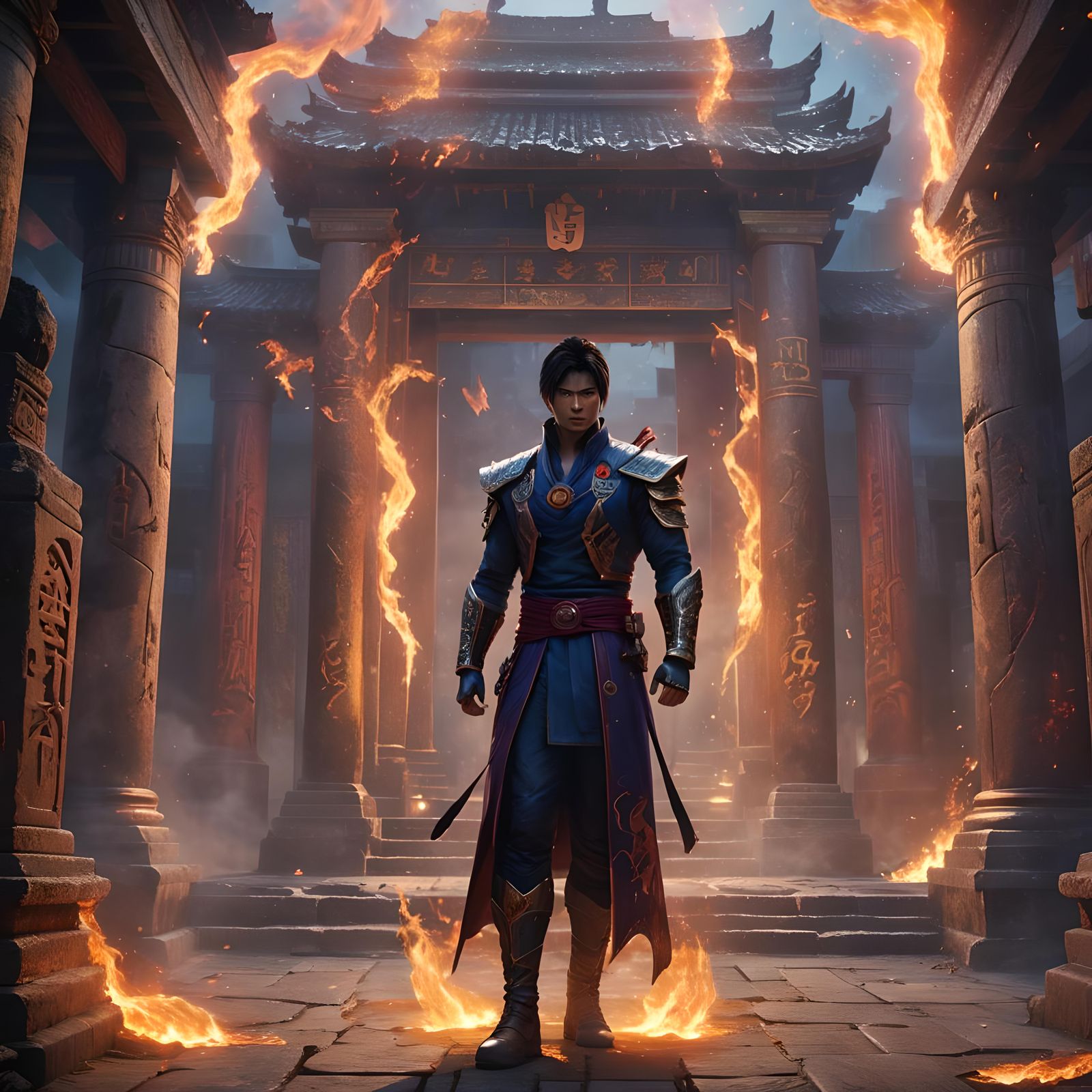 Devil Jin Tekken 8: Detailed Matte Painting