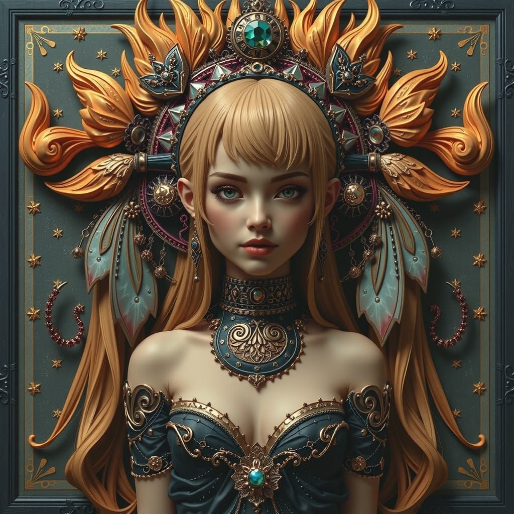 Abstract Curves: Fibonacci in Silver and Gold