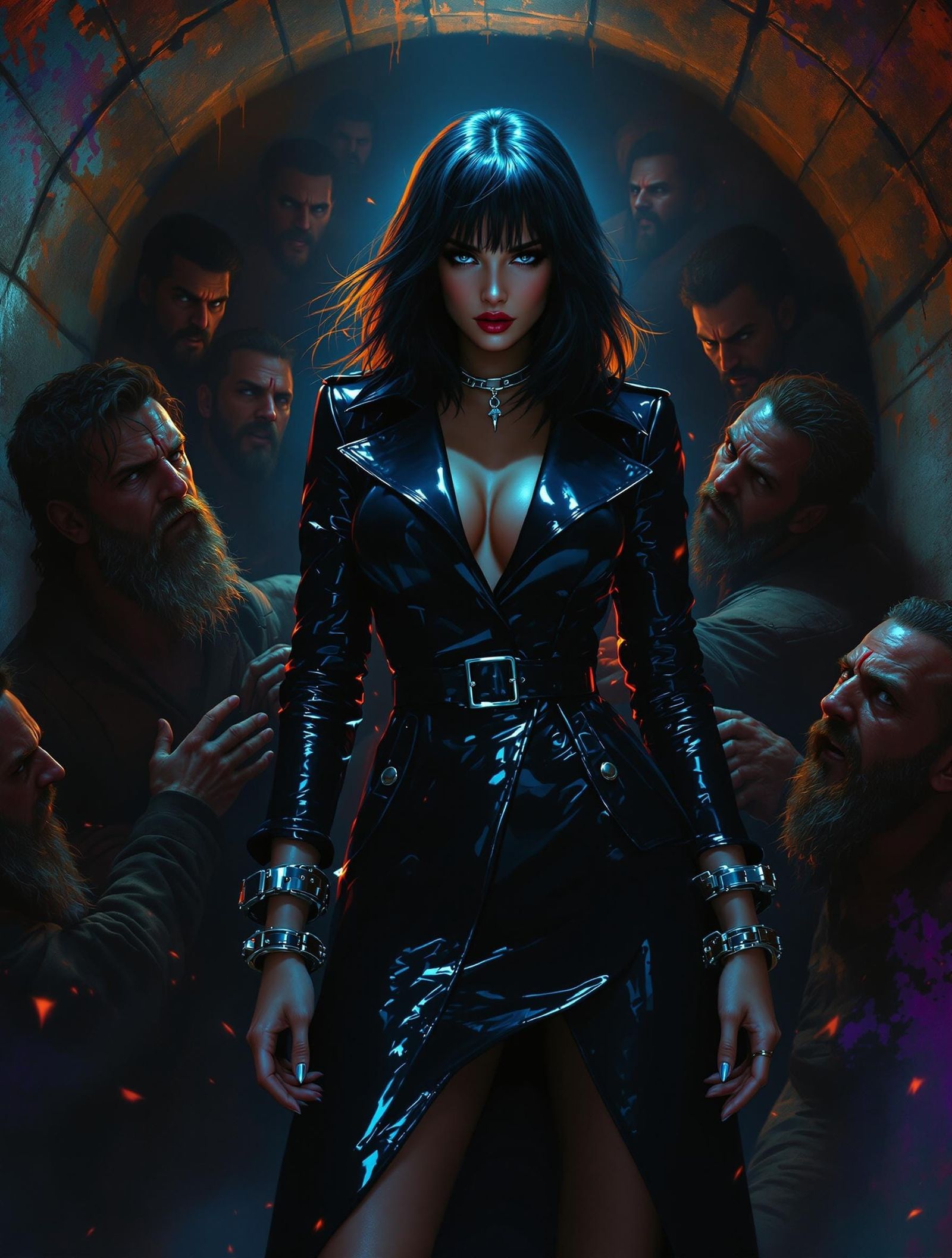 Latex Goddess Trapped in Concrete Hell