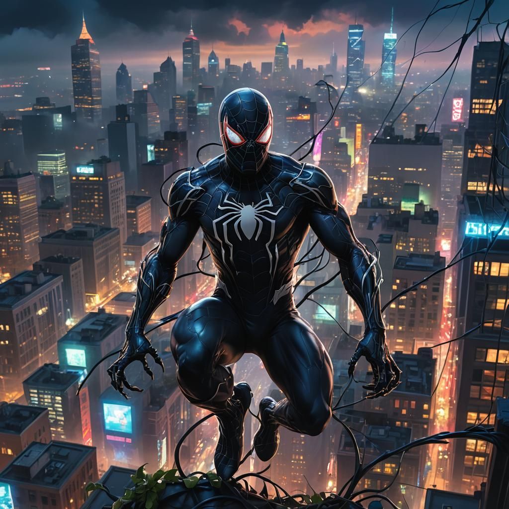 Symbiote Spider-Man Fantasy Concept Art