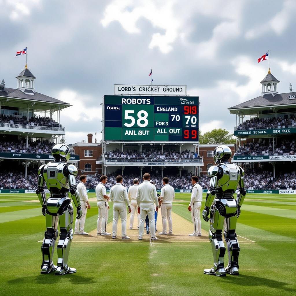 England vs Robots Cricket Match at Lord's