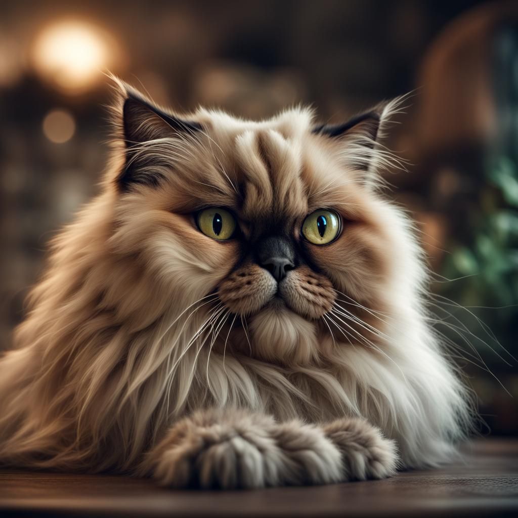 Hyperrealistic Cat-Dinosaur Hybrid in HDR