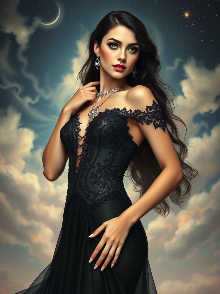 Ethereal Beauty in Whimsical Dreamscape