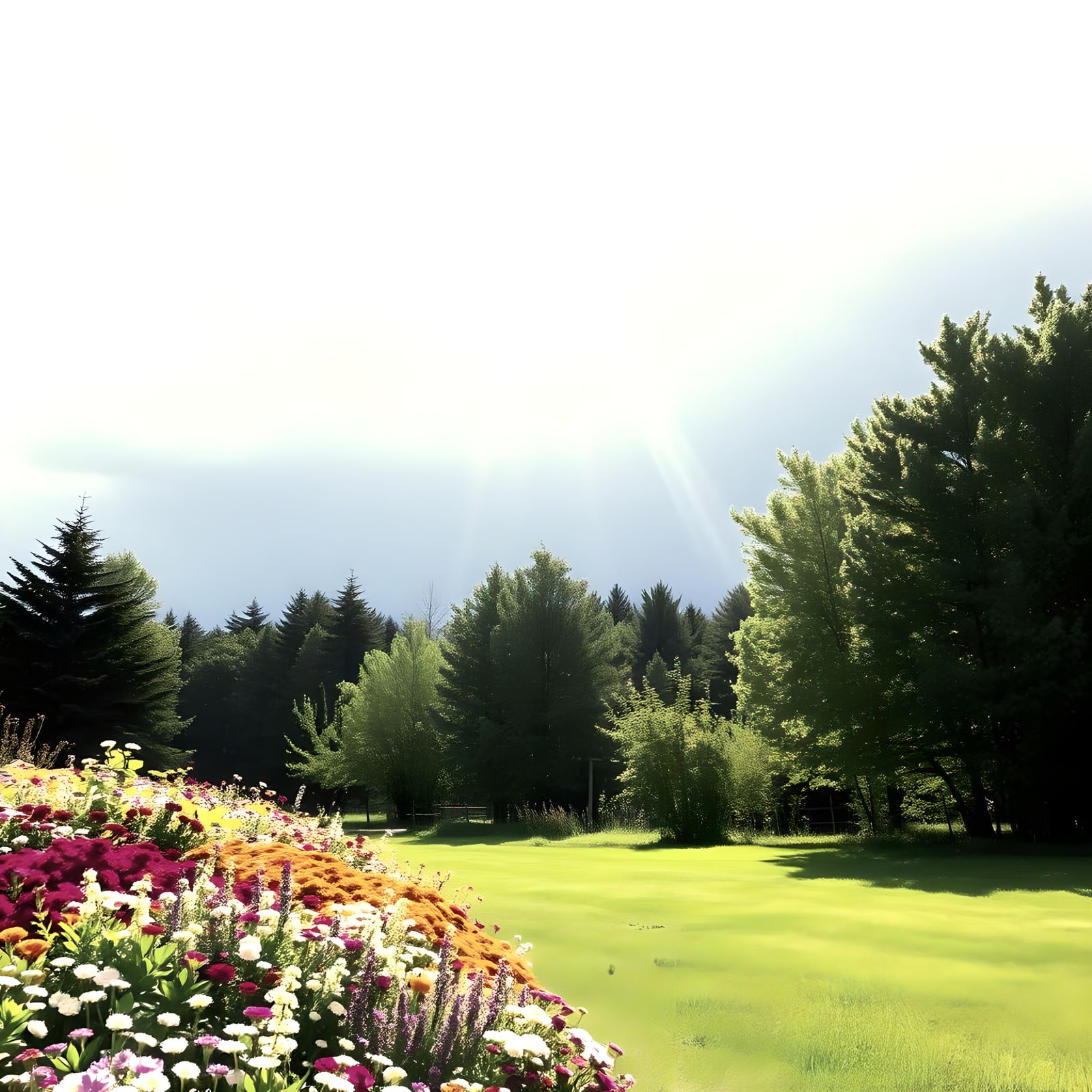 Abstract Celestial Journey: Life Flower Seasons