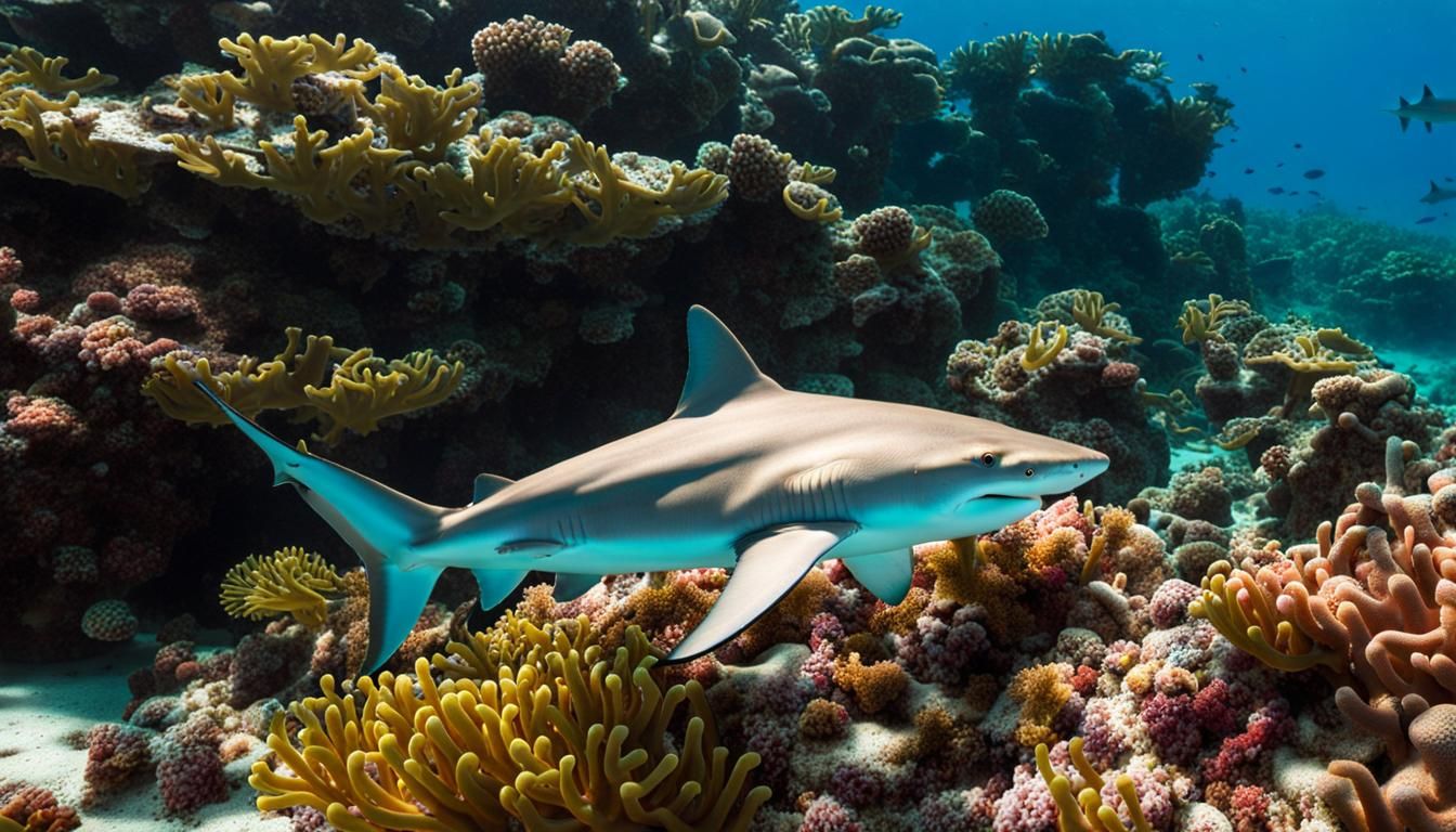 Blacktip Reef Shark in Red Sea Coral Reef