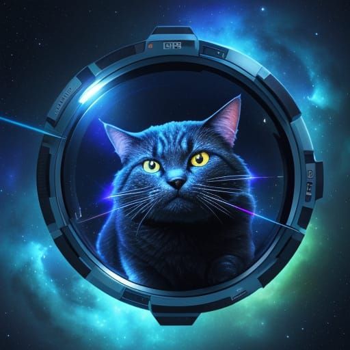 Cat in Zero Gravity: A Futuristic Space Adventure